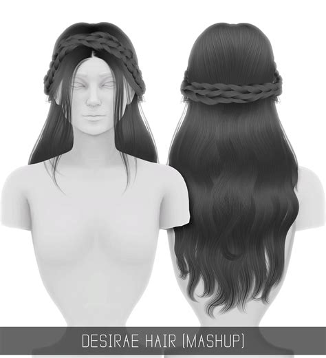 Desirae Hair Mashup Sims 4 Sims Sims Hair