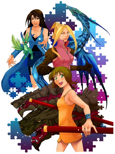 Rinoa Heartilly Selphie Tilmitt Carbuncle Quistis Trepe And