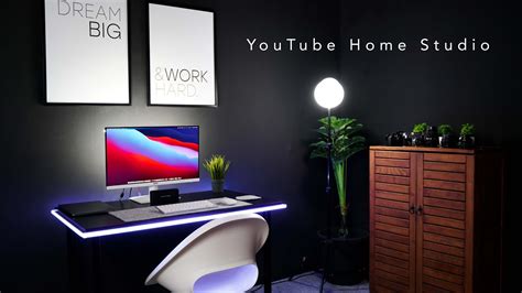 Youtube Home Studio Desk Set Up Youtube Film Studio Minimalistic
