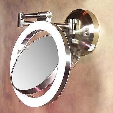 You can find these anywhere in your home. 10x/1x Magnifying Round Lighted Wall Mirror Swing Arm ...