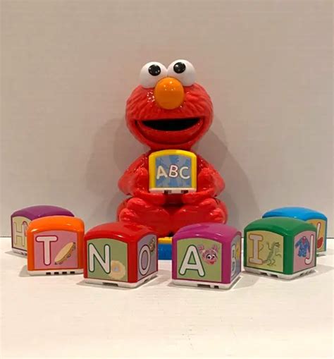 25 Tyco Sesame Street Alphabet Block 3d Character Letters 3 Vintage