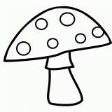 Mushroom Coloring Mushrooms Preschool Worksheets Crafts Kindergarten sketch template