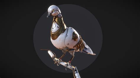 Robot Pigeon Pavel 3d Model By Marcos 967e096 Sketchfab