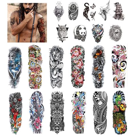 Buy Aresvns Temporary Tattoos For Men And Women Waterproof And Long Lasting Sleeve Tattoos For