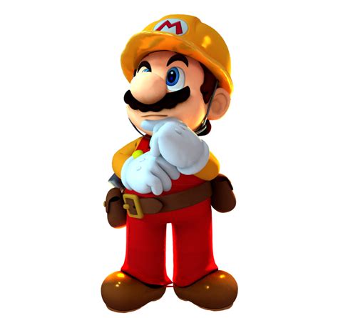 Super Mario Maker Thinking Render By Naffybng On Deviantart