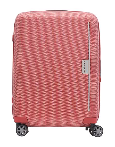 Luggage Unisex Samsonite Red Polycarbonate