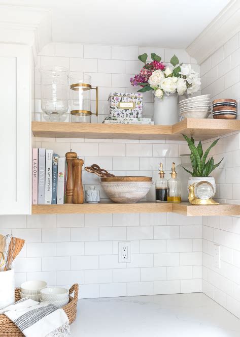How To Decorate Floating Shelves In Kitchen Leadersrooms