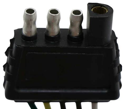 Wesbar Wishbone Wiring Harness With 4 Pole Flat Trailer Connector