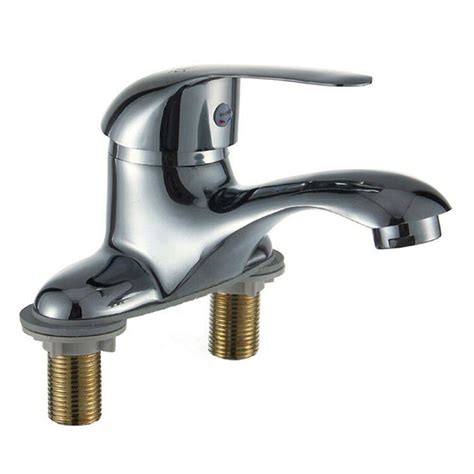 Zinc Alloy Hot And Cold Faucet Single Holder Double Hole Wash Basin