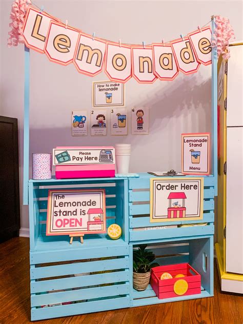 lovely lemonade stand dramatic play play to learn preschool