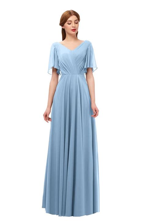 Colsbm Storm Dusty Blue Bridesmaid Dresses Colorsbridesmaid