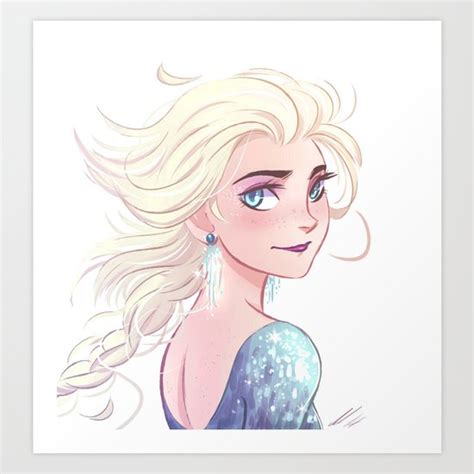 Elsa Art Print By Andythelemon Society6