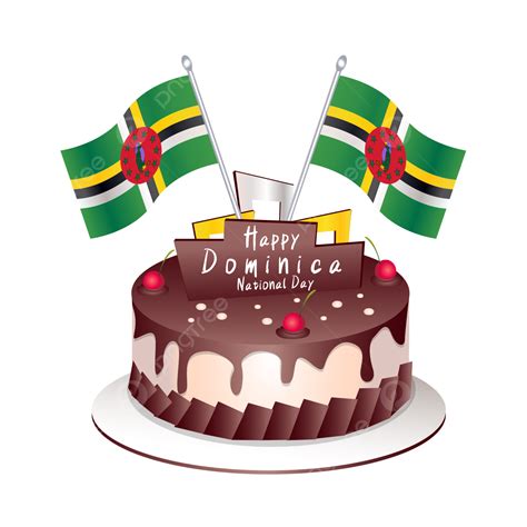 Dominica Flag With Cake National Day National Day National Day Cakes