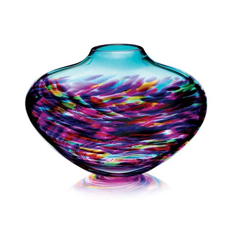Violet Vortex Vase Hand Blown Glass Violet Vortex Vase By Michael Trimpol Livens Flowers And
