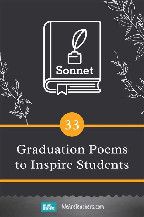 33 Graduation Poems To Inspire Students We Are Teachers
