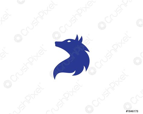 Wolf Logo Template Stock Vector 1846173 Crushpixel