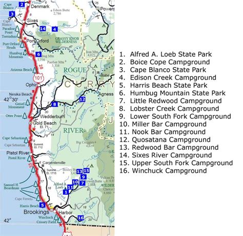 Wordpress Maps Of California California Coast Camping Map Picture