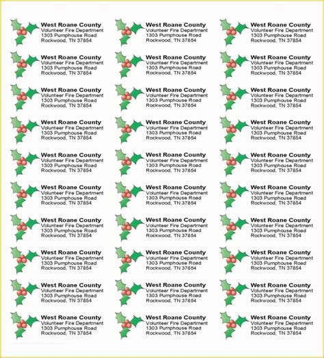 Christmas Address Labels Free Templates Of The Five Secrets You Will