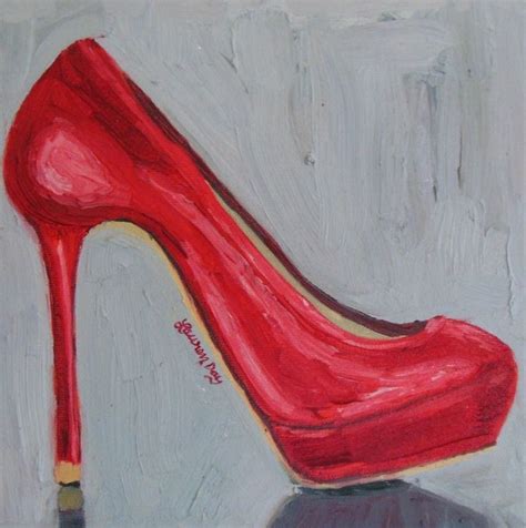 Pin By Atiranna♡ On Heels In Art♡ Night Painting Shoe Art Etsy