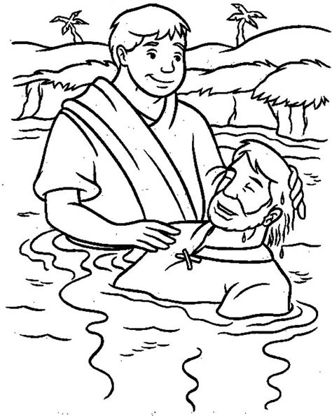 Pin on Baptism Coloring Pages