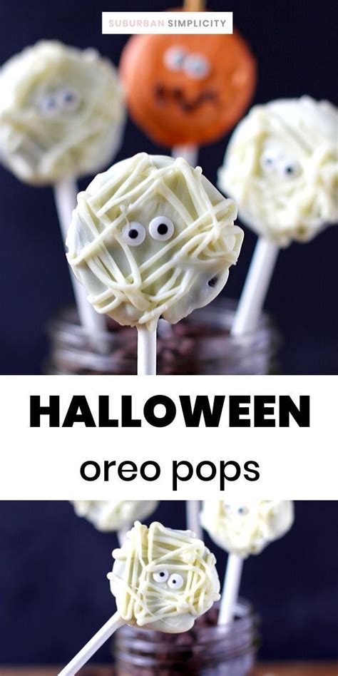 Easy No Bake Oreo Mummy Pops Recipe Cute Halloween Treats