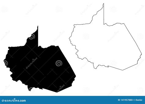 Department Of Madre De Dios Map Vector Stock Vector Illustration Of