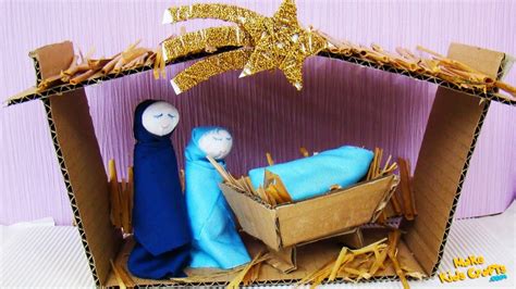 How To Make A Nativity Scene Craft Ideas Diy Youtube