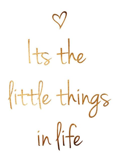 Its The Little Things In Life Quote Copper Wall Art Copper Poster