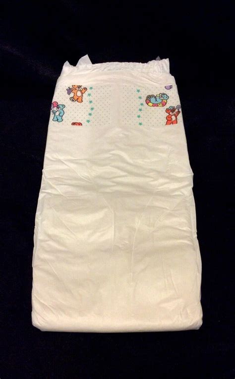 Vintage Pampers Baby Dry Brand Stretch Plastic Baby Diaper