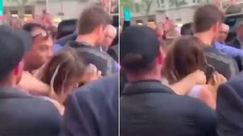 Disturbing Moment Miley Cyrus Is Groped By Aggressive Fan In Barcelona