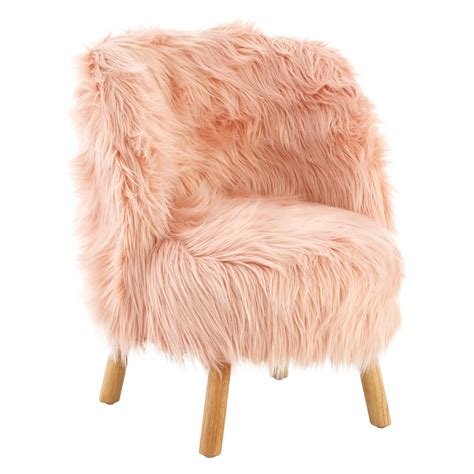 Maybe you would like to learn more about one of these? Kids Pink Chair Faux Fur Living Room Home Furniture Fluffy ...