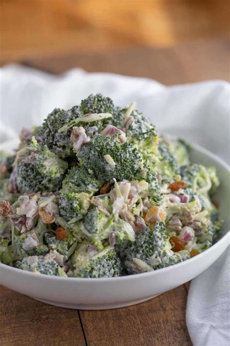 Easy Broccoli Salad Recipe Video Dinner Then Dessert