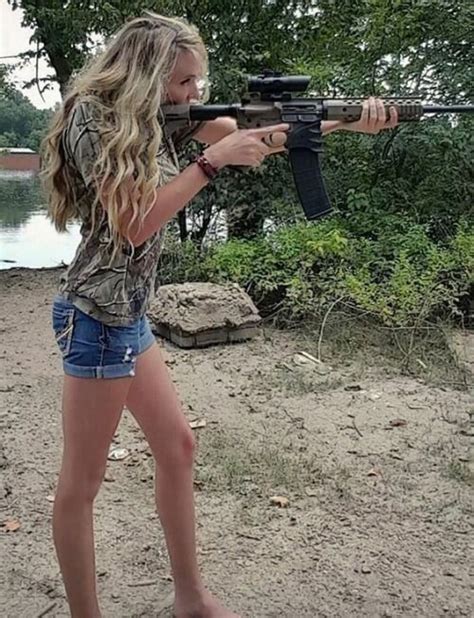 Red Neck Having Fun Girl Guns Guns Women Guns