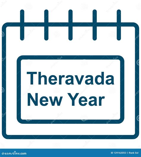 Theravada New Year Special Event Day Vector Icon That Can Be Easily