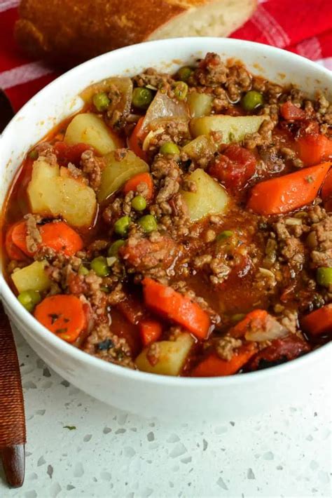 Hamburger Stew One Easy Quick And Economical Meal