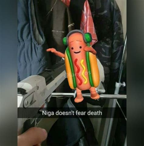 He Does Not Fear Death Dancing Hot Dog Snapchat Filter Know Your Meme