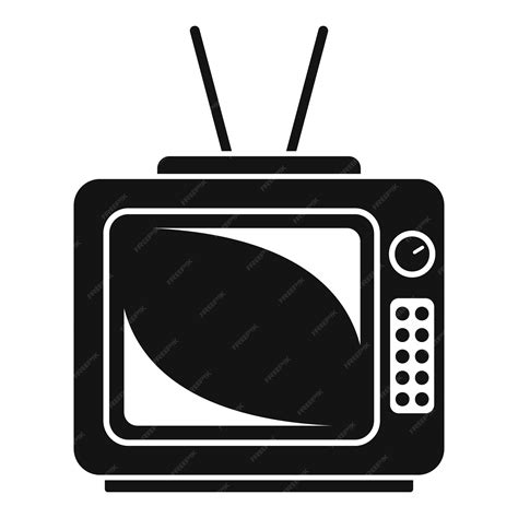 Premium Vector Old Tv Set Icon Simple Illustration Of Old Tv Set