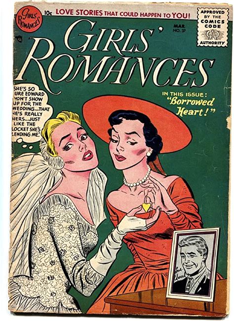 Girls Romances 37 Comic Book 1956 Dc Wedding Cover