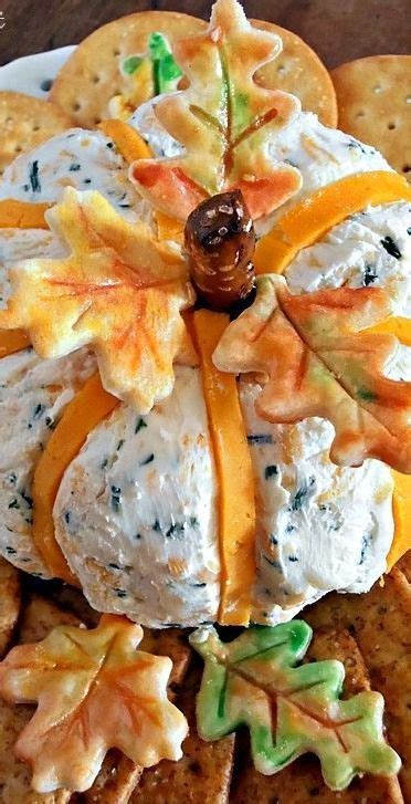 Jam Hands Cheddar And Chive Pumpkin Cheese Ball Cheese Ball Appetizer