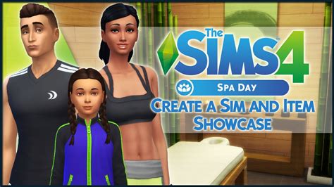 The Sims 4 Spa Day Create A Sim And Item Showcase Youtube