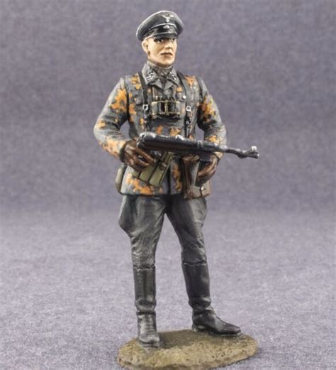 Painted Toy Soldiers 54mm Ss Hauptsturmführer Ww2 Miniature 132 German
