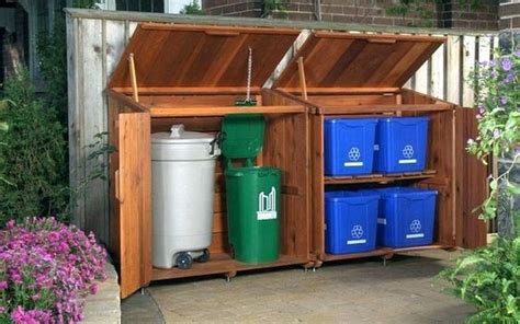20 Simple Trash Box Ideas Can Store More Than One Trash Outdoor