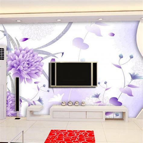 Beibehang Custom Hand Painted Flowers 3d Stereoscopic Wallpaper The