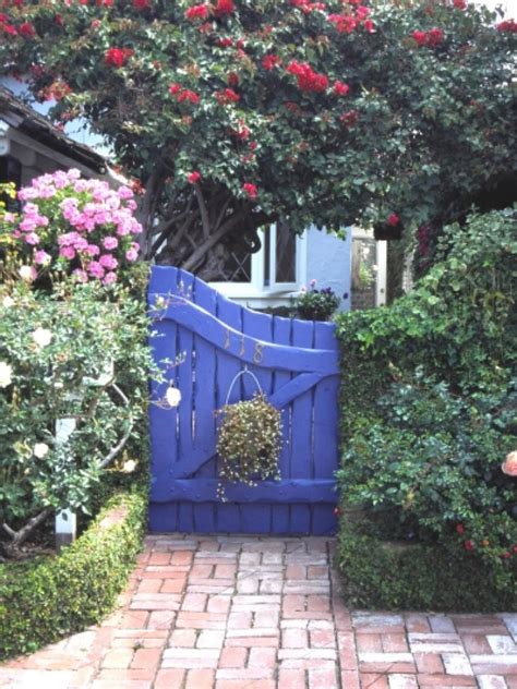 56 inviting colors to paint a front door try a splash of gorgeous color to boost curb appeal and make your front entry more welcoming. 10 Floral Garden Gates In Bold Color - Garden Lovers Club