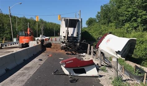 Minor Injuries In Tractor Trailer Crash On Hwy 7 Ctv News