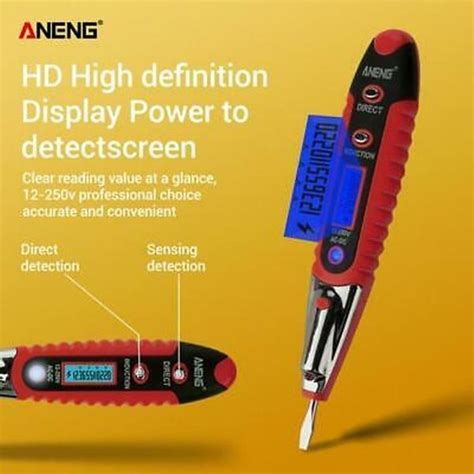 Jual Tespen Ac Dc Lcd Digital Display Voltage Test Pen Voltage Detector