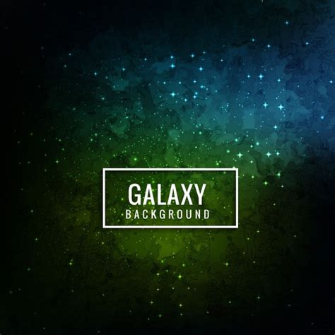 Blue And Green Galaxy Background Vector Free Download