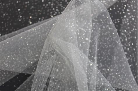 Michaels Bridal Fabrics Glitter Tulle Ivory
