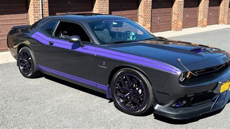 20 Shift Wheels Piston Gloss Black With Purple Machined Rims Sft068 2