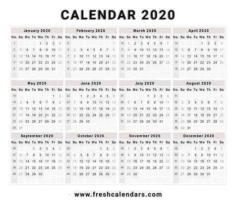 2020 Calendar Free Printable Pdf Templates Calendarpedia Zohal